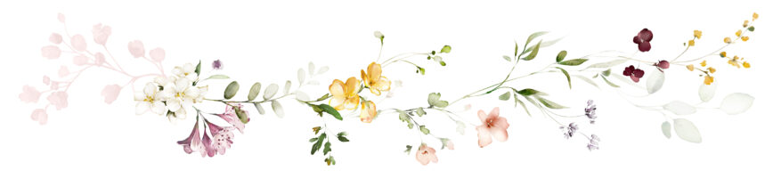 Bilde av en blomsterranke, grafikk