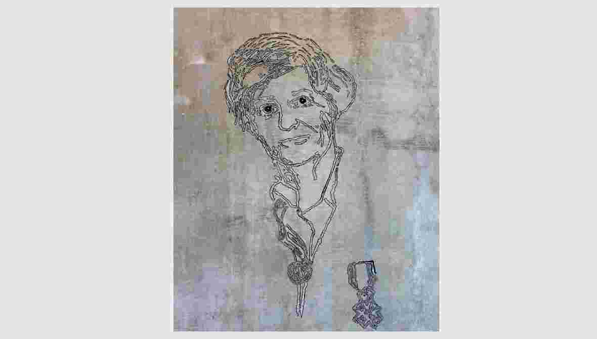 Gravert portrett av tidligere rektor ved DMMH - Astrid Vatne, en pioner innen barnehagelærerutdanning. Gravert direkte på betongvegg, malt svart kontur rundt graveringsspor.

Størrelse: 140 x 70 cm
Plassering: Inngangspartiet til Astrid Vatnes Hus
Innkjøpt som utsmykning til nybygget