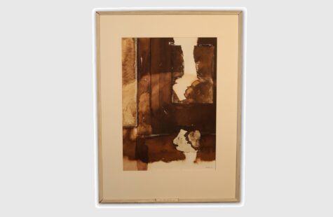 Skapelsen, 2 av 27 Brunt maleri av Merete Helland Hansen Skogseth.