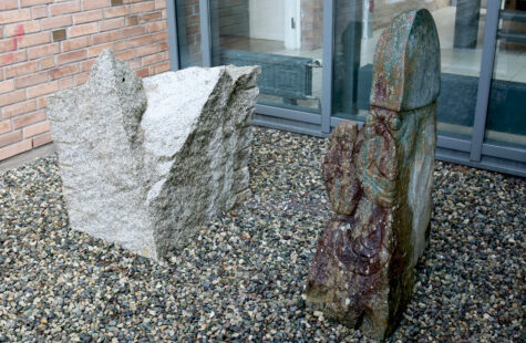 Kongen Bilde av "kongen". Steinskulptur.