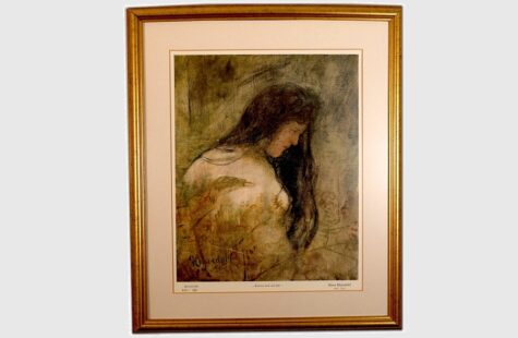 Kvinne med sort hår Kvinne med sort hår