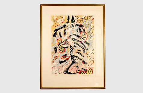 Mappen - 85 Daren Silketrykk av Oddvar I. N. Daren (1953)
66 x 62 cm
Innkjøpt til mellombygg som utsmykning