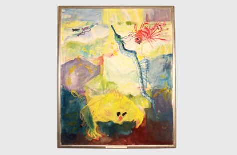 Skapelsen, 11 av 27 Bilde av en solstråle som sitter og leiker med flyndra på fjordbunnen av Merete Helland Hansen Skogseth.