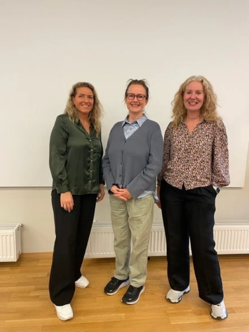Elisabeth Walsøe Lehn, DMMH, prosjektleder Stine Cathrine Hasle fra USN og Kari Emilsen, DMMH. Elisabeth Walsøe Lehn, DMMH, prosjektleder Stine Cathrine Hasle fra USN og Kari Emilsen, DMMH.